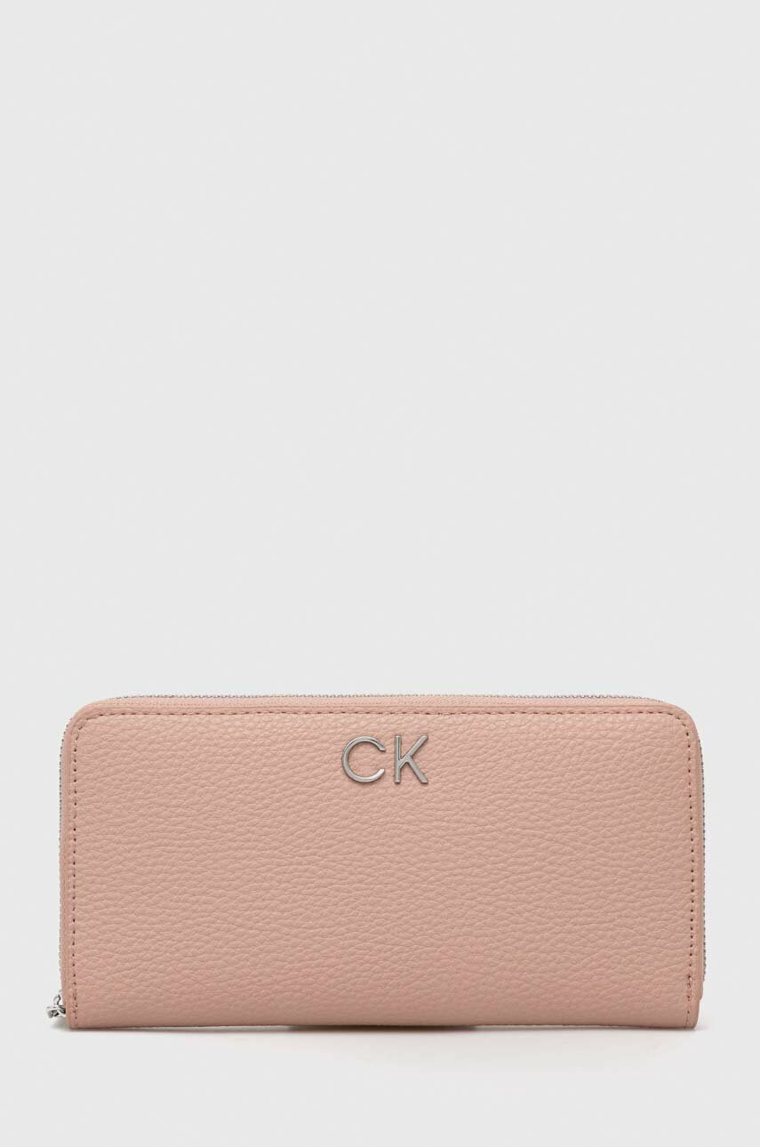 

Портмоне Calvin Klein дамски в розово, Розов