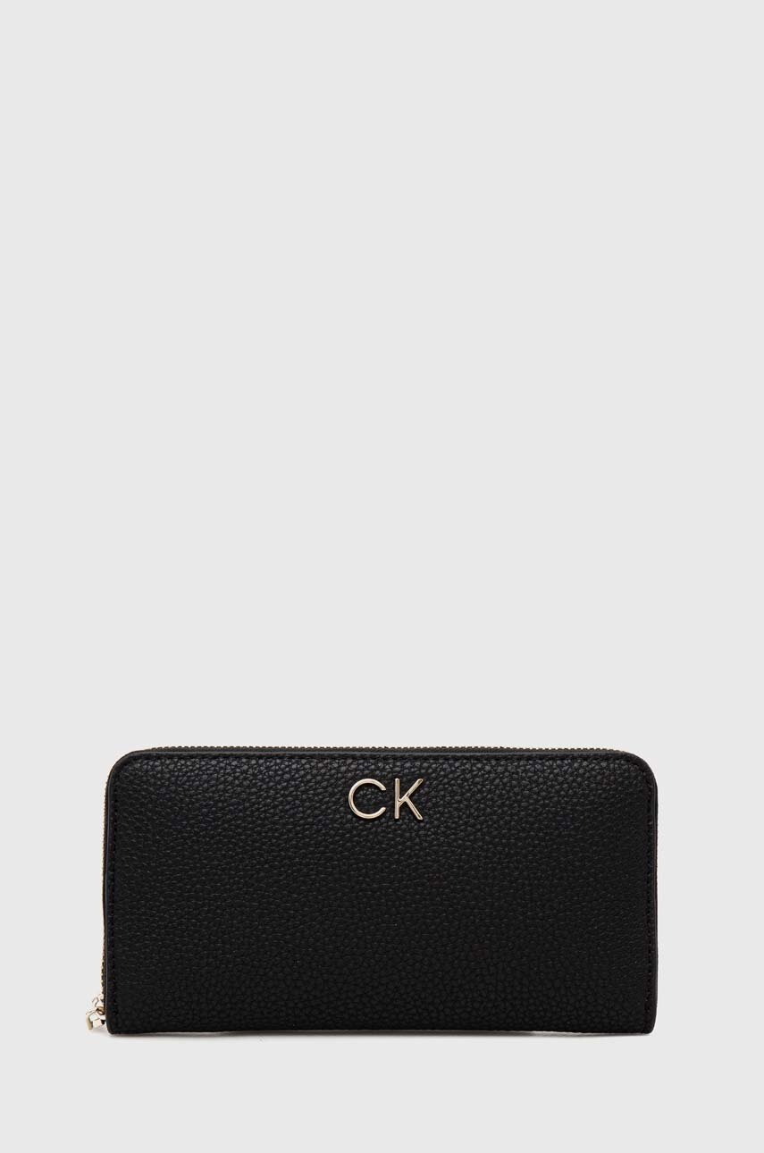 

Портмоне Calvin Klein дамски в черно, Черен