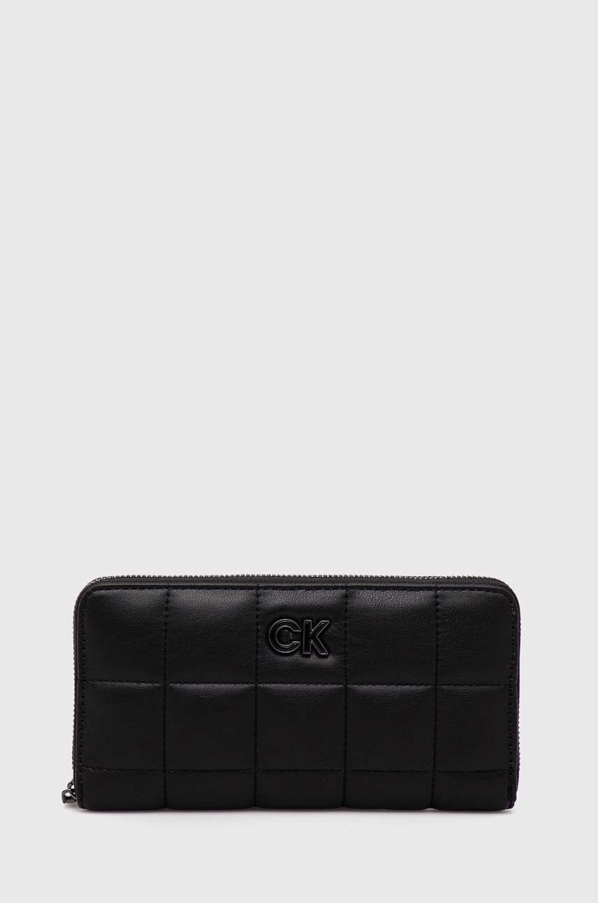 

Портмоне Calvin Klein дамски в черно, Черен