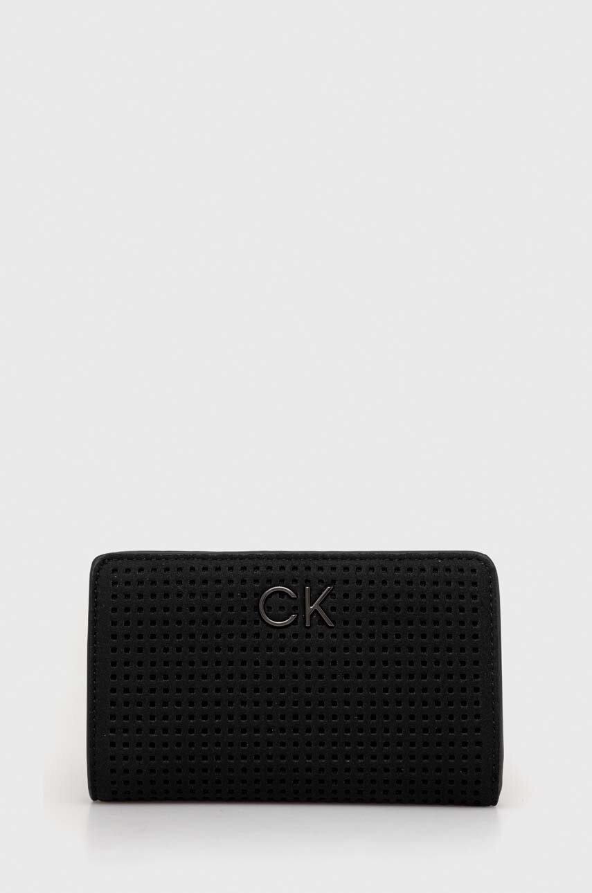 

Портфейл Calvin Klein дамски в черно, Черен