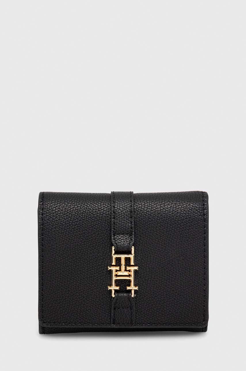 

Портмоне Tommy Hilfiger дамски в черно, Черен