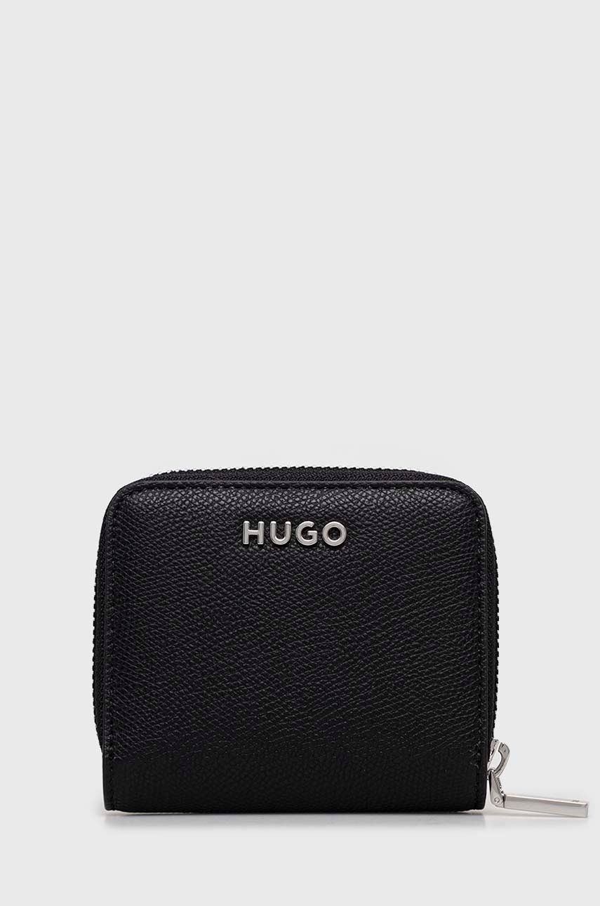 Levně Peněženka HUGO černá barva, 50486970