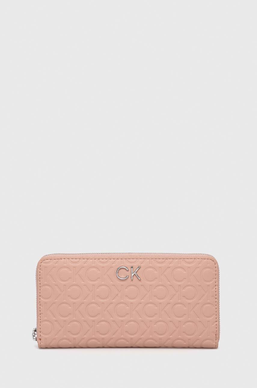 

Портмоне Calvin Klein дамски в розово, Розов