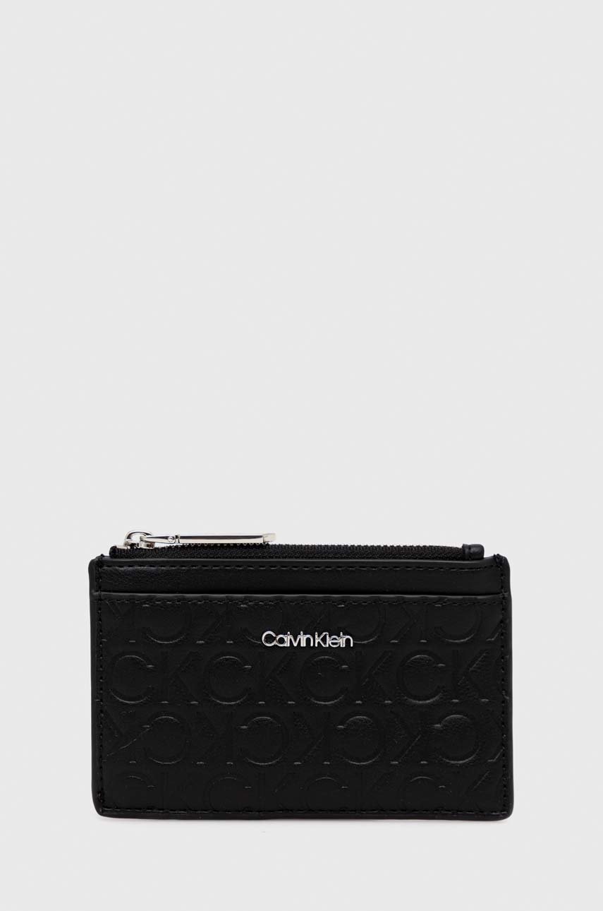 

Портмоне Calvin Klein дамски в черно, Черен