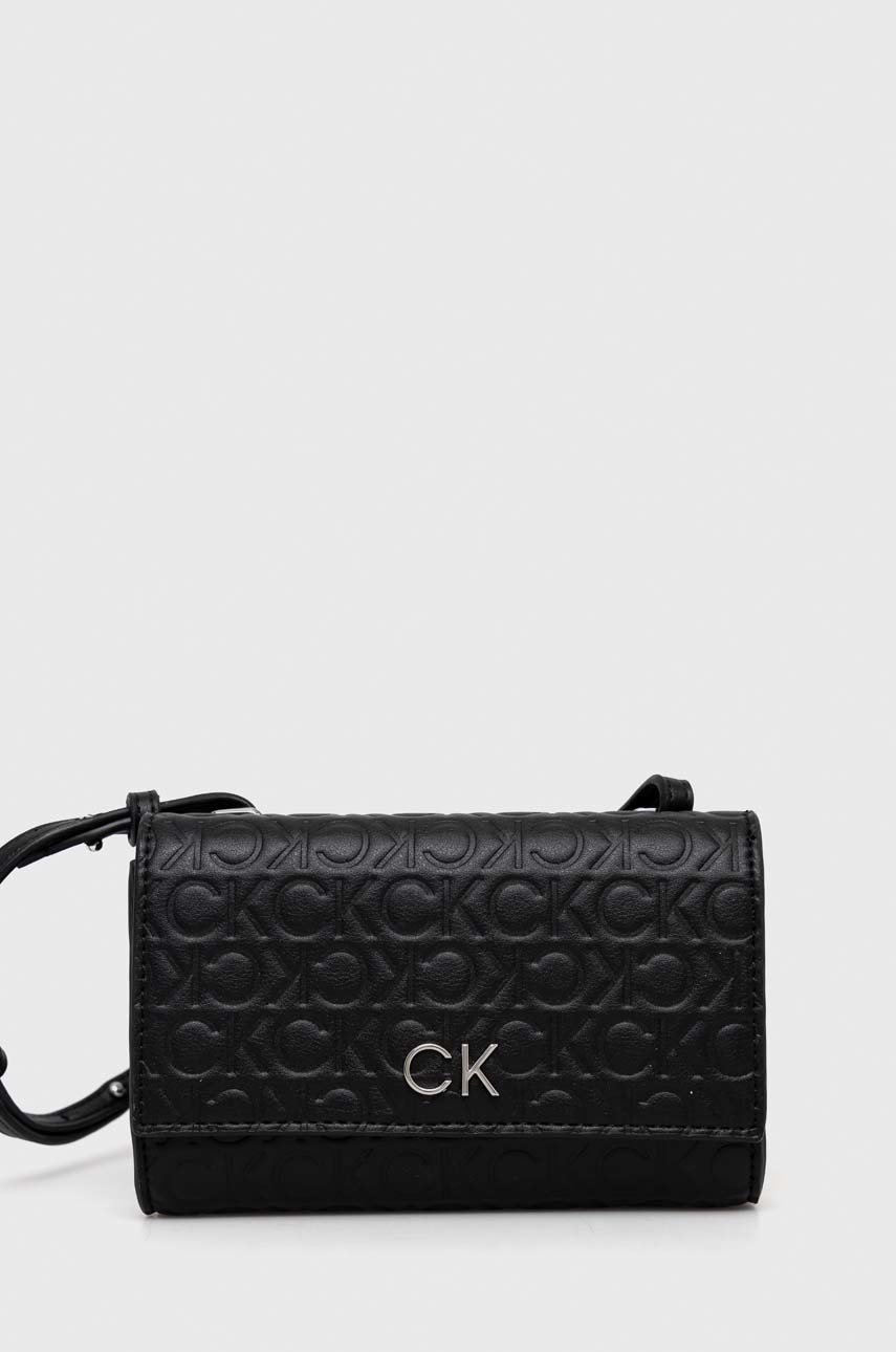 

Клъч Calvin Klein в черно, Черен