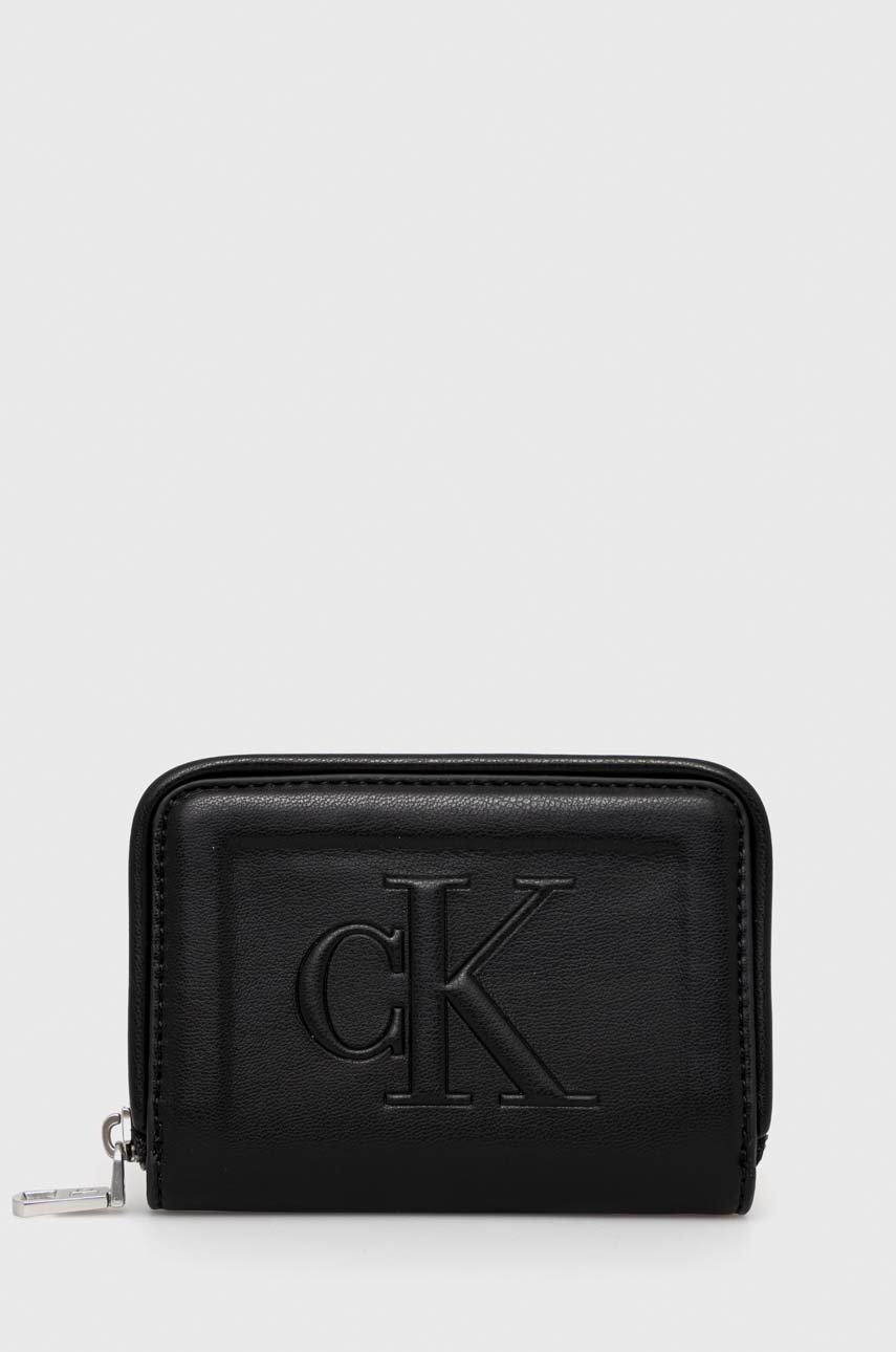

Портмоне Calvin Klein Jeans дамски в черно, Черен
