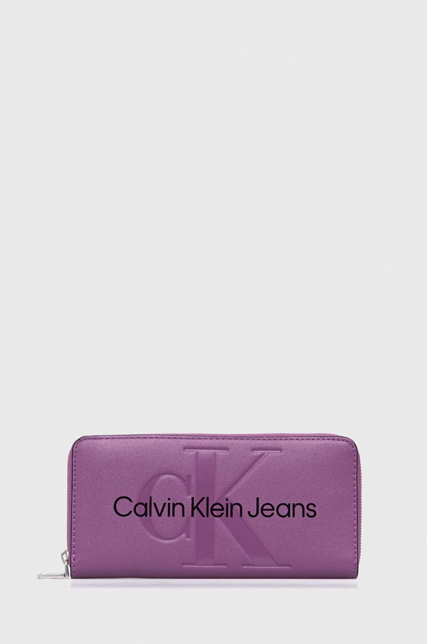 

Портмоне Calvin Klein Jeans дамски в лилаво, Виолетов