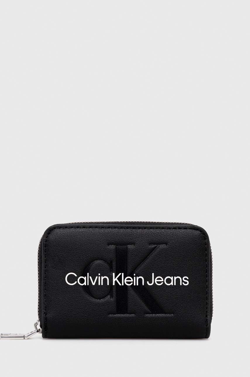 

Портмоне Calvin Klein Jeans дамски в черно, Черен