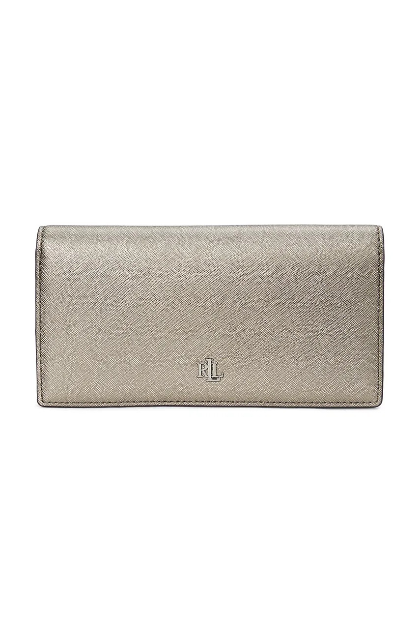 

Кожен портфейл Lauren Ralph Lauren дамски в златисто 432802917, Сив