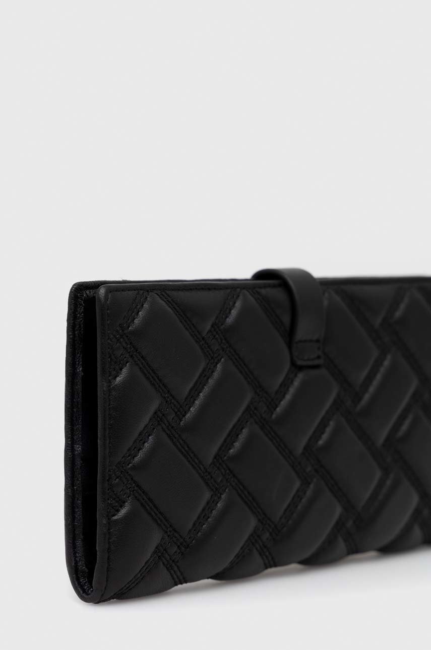 

Кожаный кошелек Kurt Geiger London женский цвет чёрный