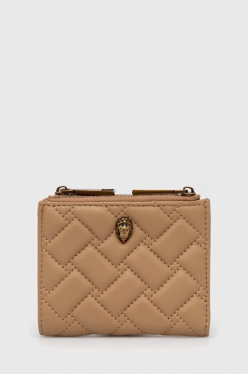 

Кожен портфейл Kurt Geiger London дамски в бежово, Бежов