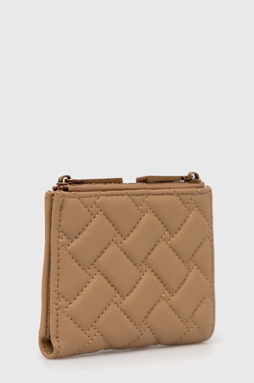 

Кожаный кошелек Kurt Geiger London женский цвет бежевый