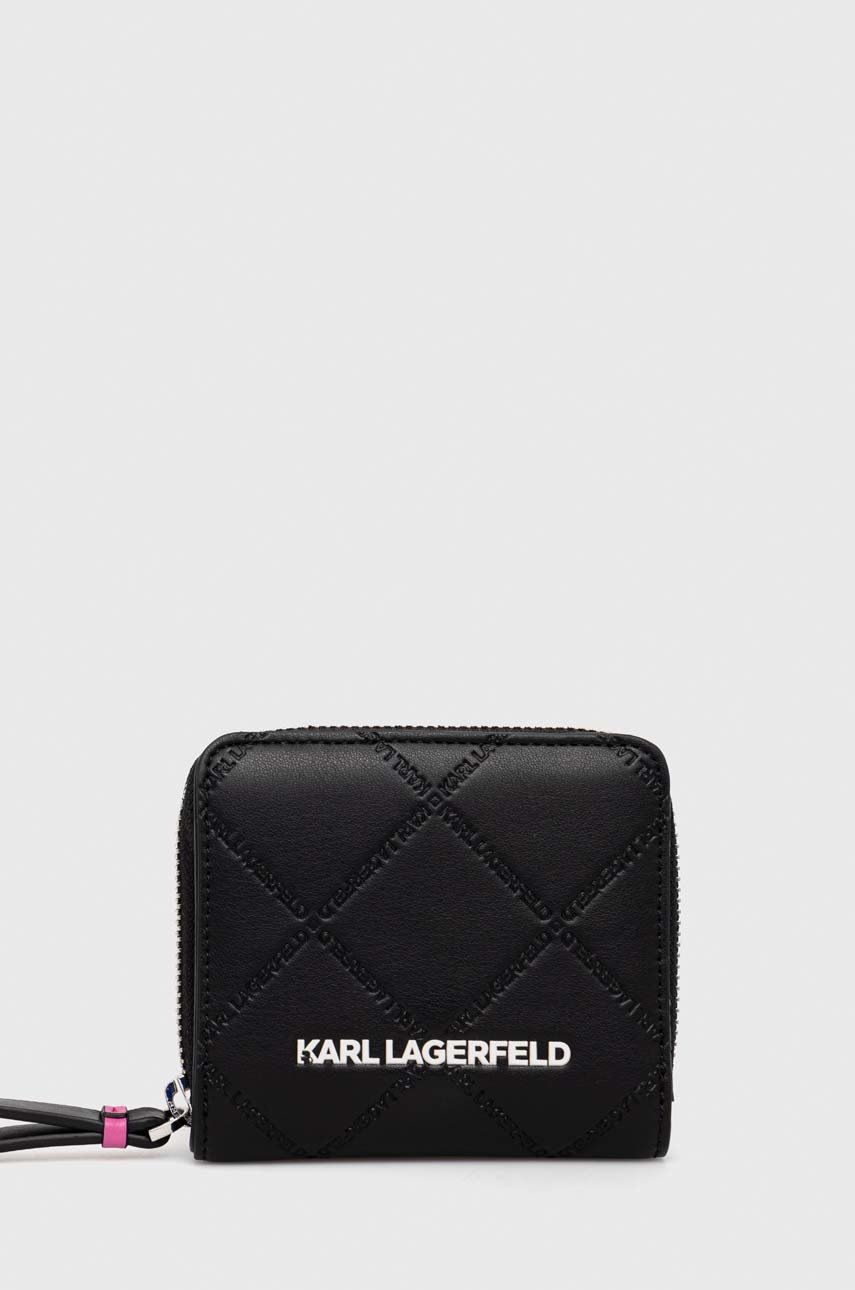 Karl Lagerfeld portofel femei, culoarea negru