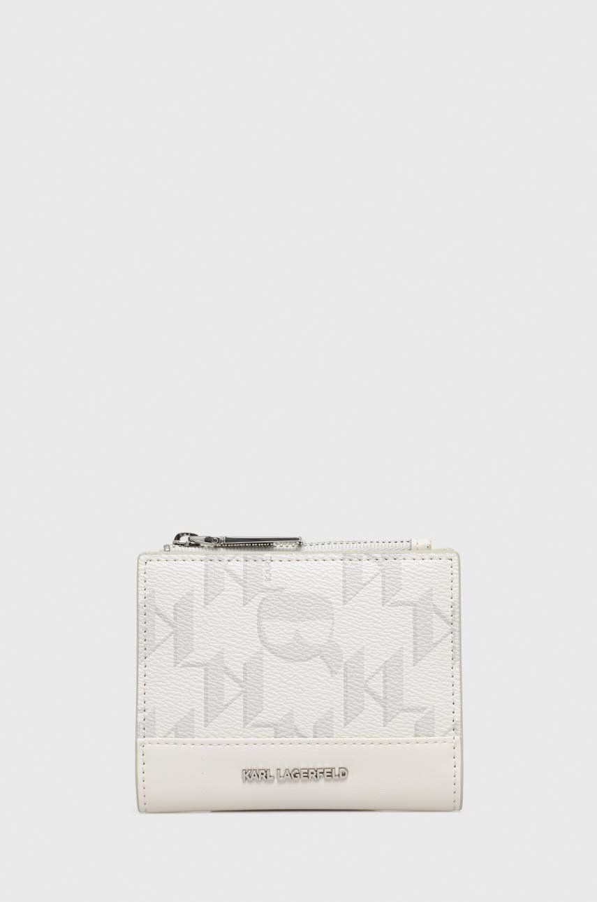 Karl Lagerfeld portofel femei, culoarea alb image0