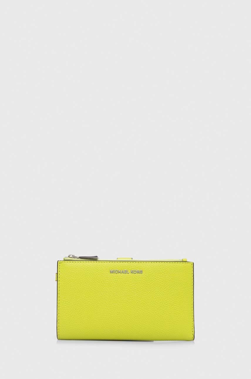 

Кожаный кошелек MICHAEL Michael Kors женский цвет зелёный