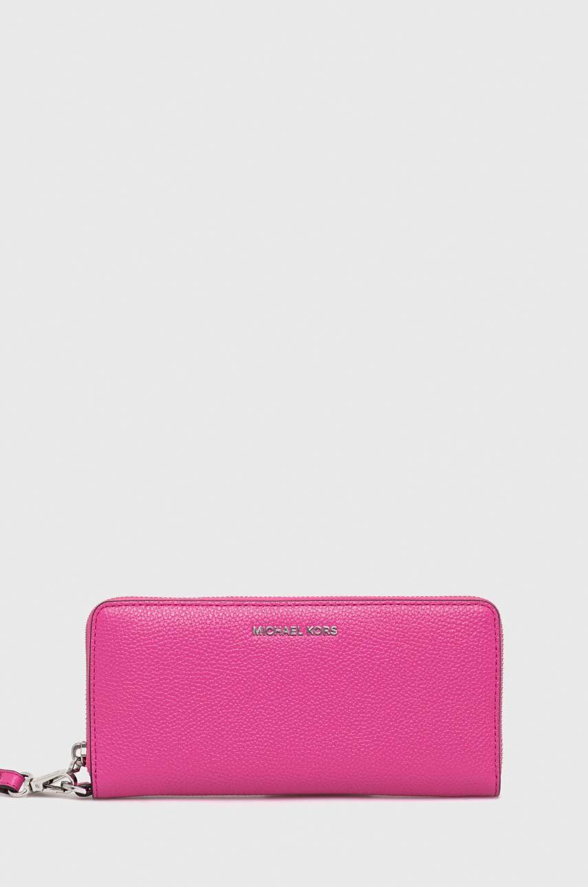 MICHAEL Michael Kors portofel de piele femei, culoarea roz 2023 ❤️ Pret Super answear imagine noua 2022