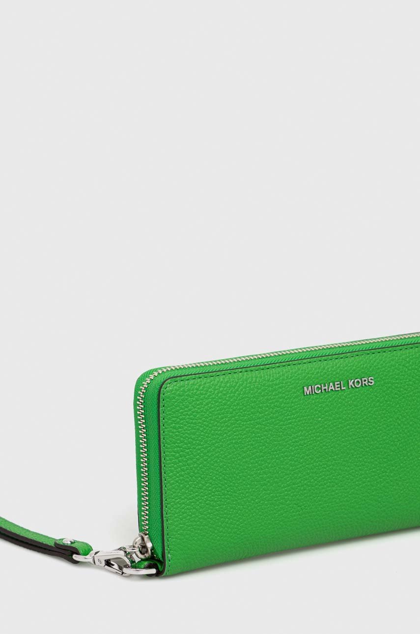 

Кожаный кошелек MICHAEL Michael Kors женский цвет зелёный