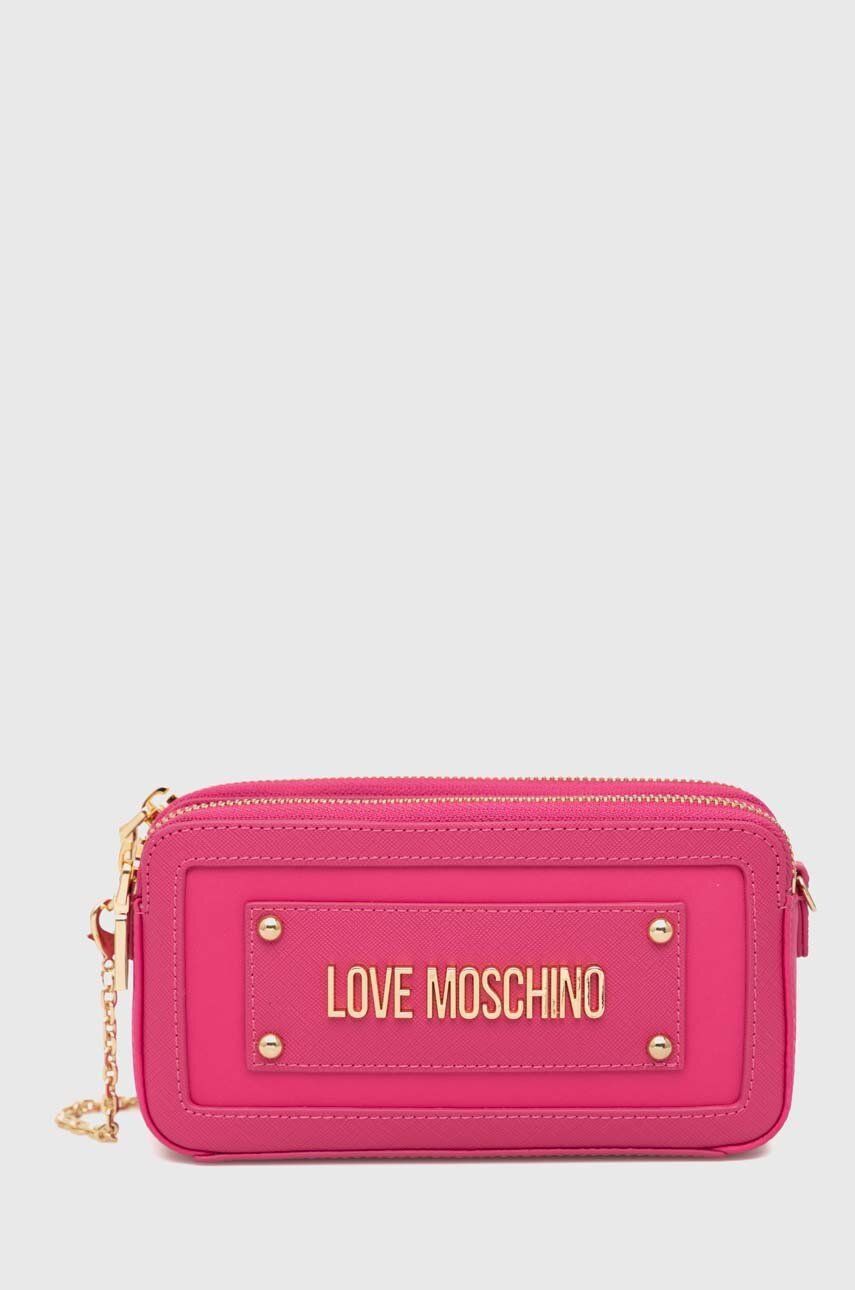 Love Moschino poseta culoarea roz Accesorii imagine noua 2022