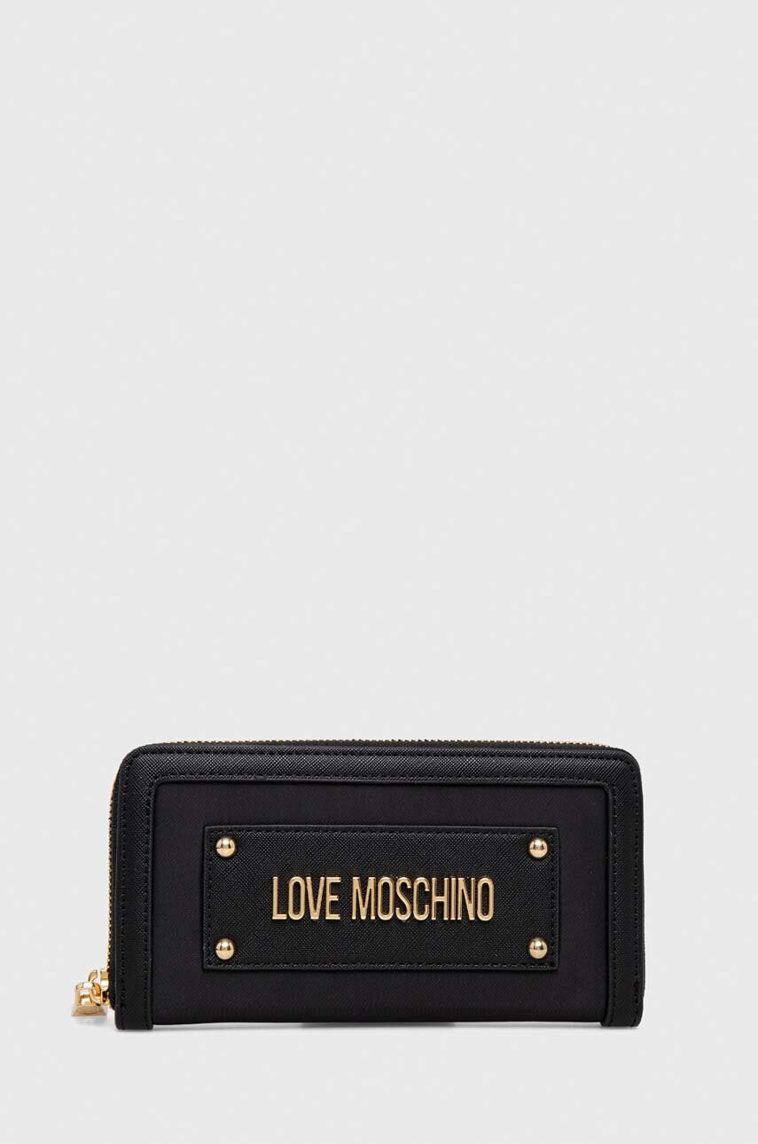 

Портмоне Love Moschino дамски в черно, Черен