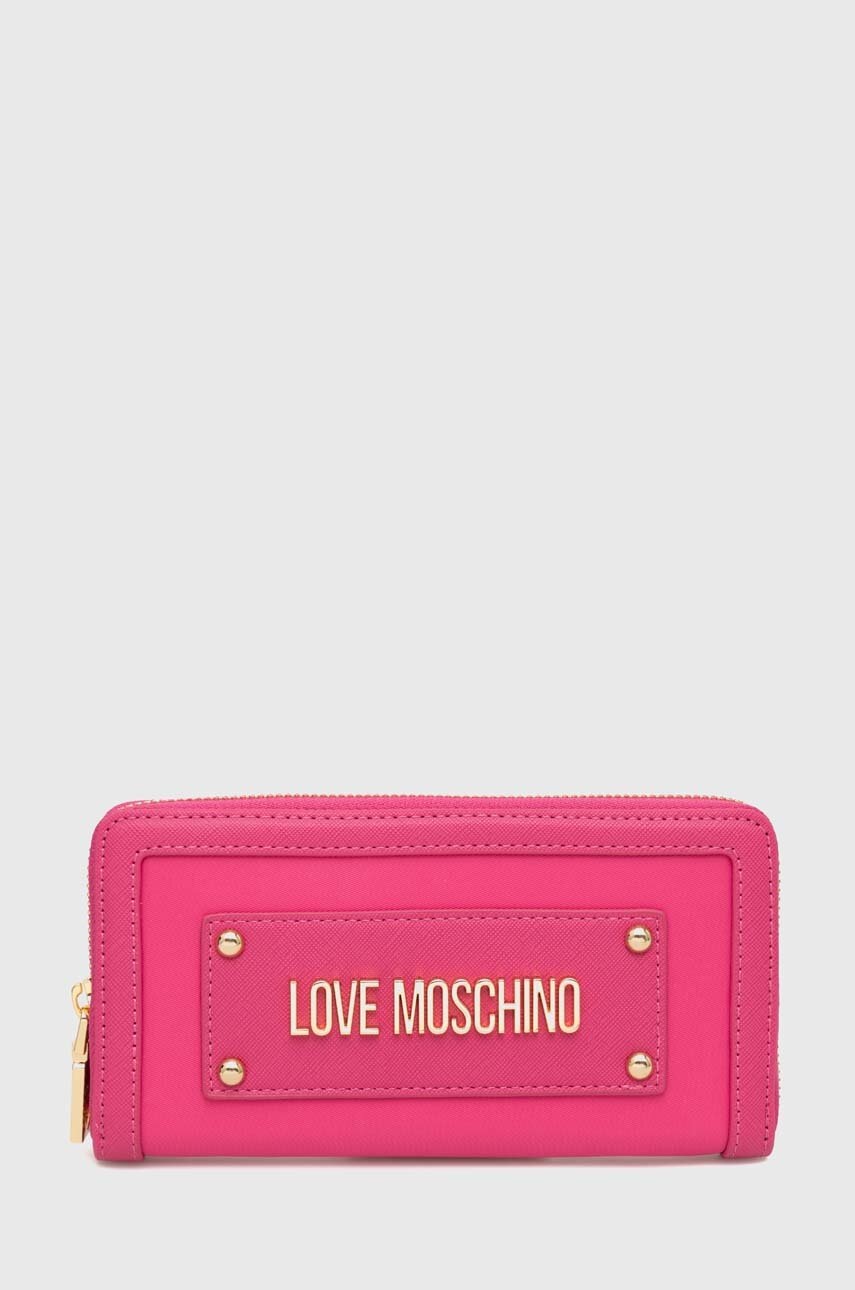

Гаманець Love Moschino жіночий колір рожевий