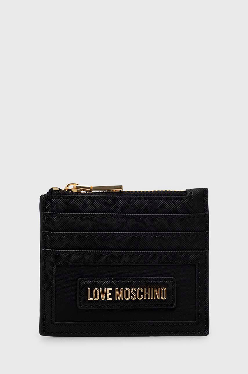 Love Moschino carcasa cardului culoarea negru