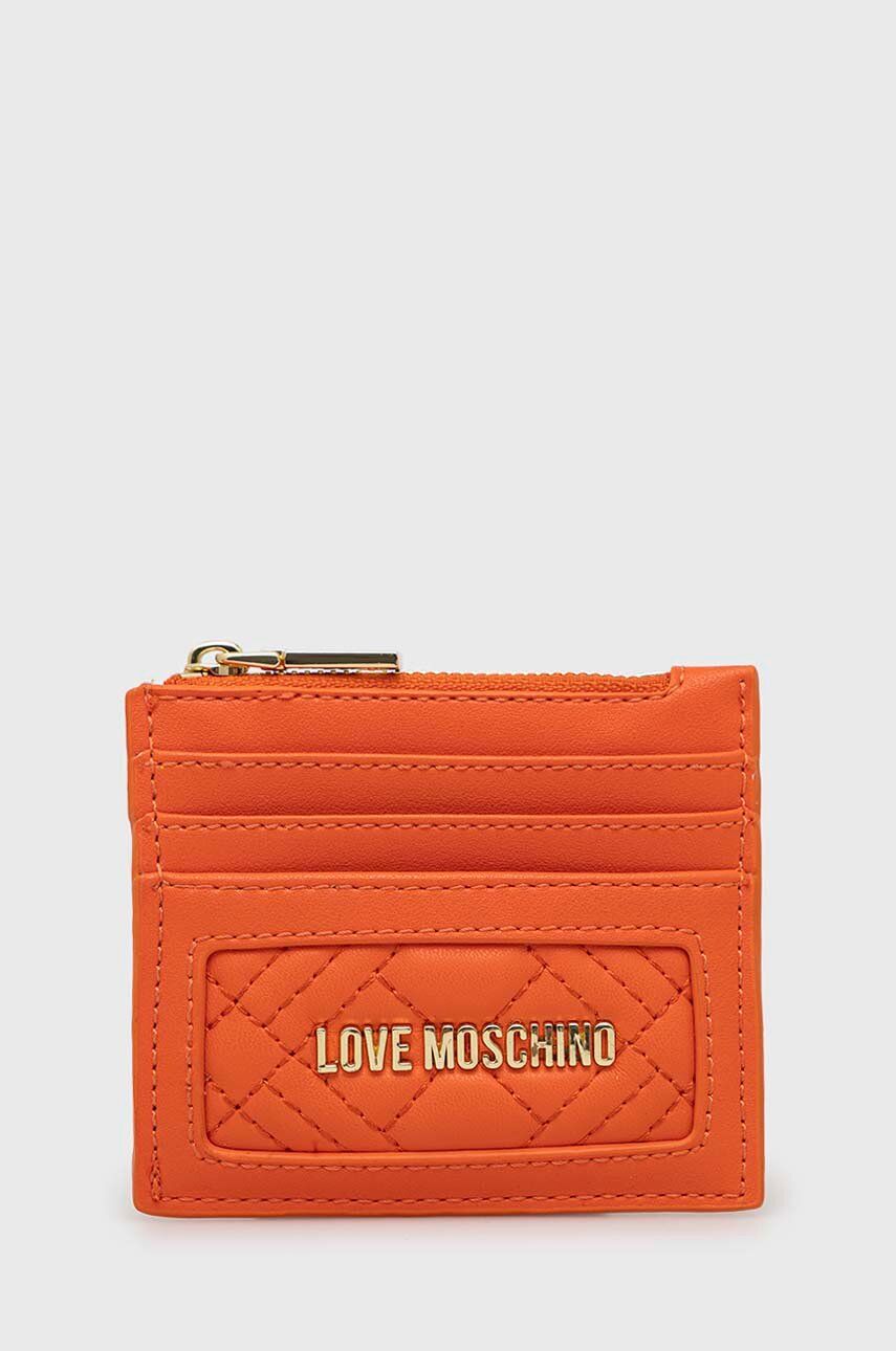 Love Moschino carcasa cardului culoarea portocaliu