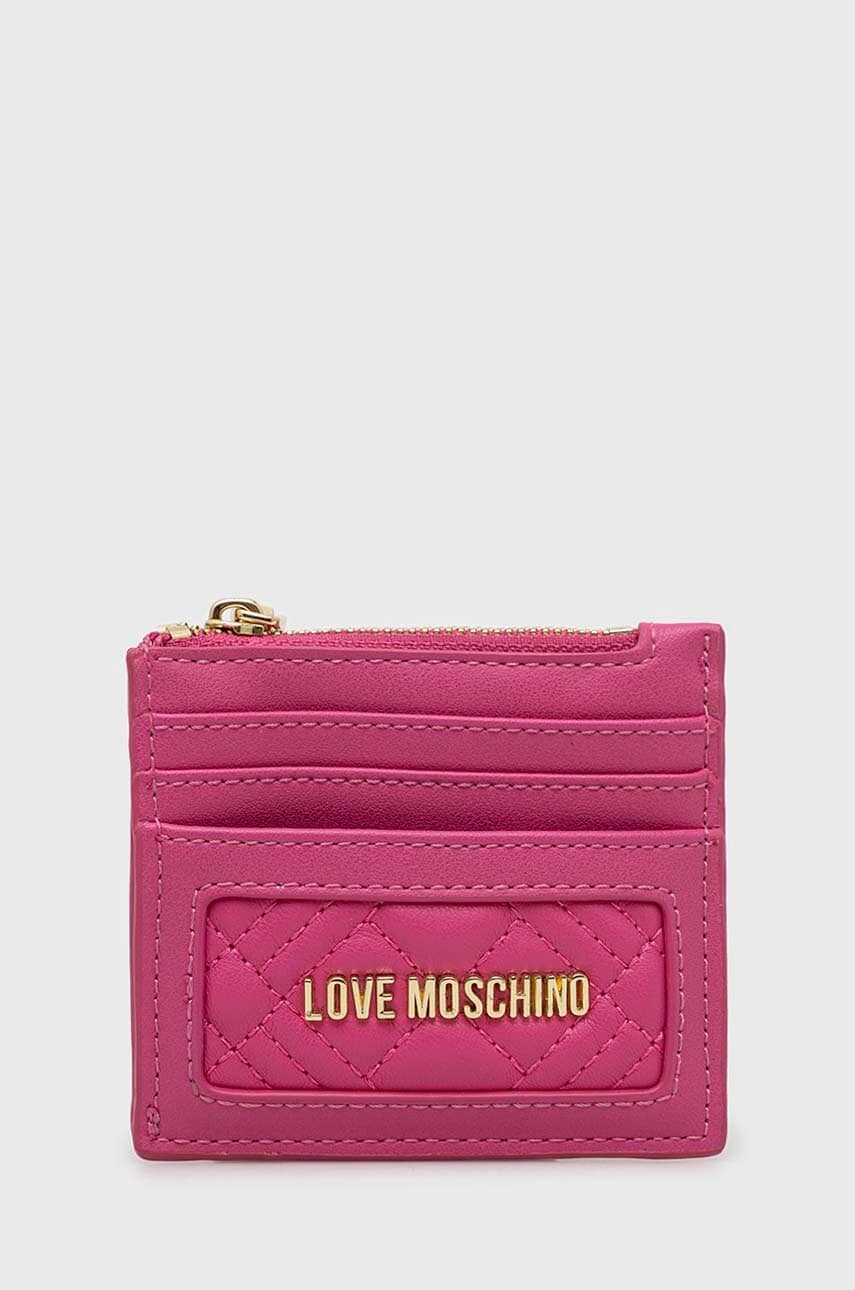 Love Moschino carcasa cardului culoarea roz