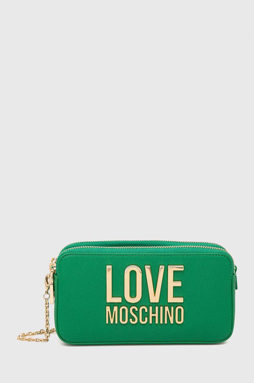 Love Moschino poseta culoarea verde Accesorii imagine noua 2022