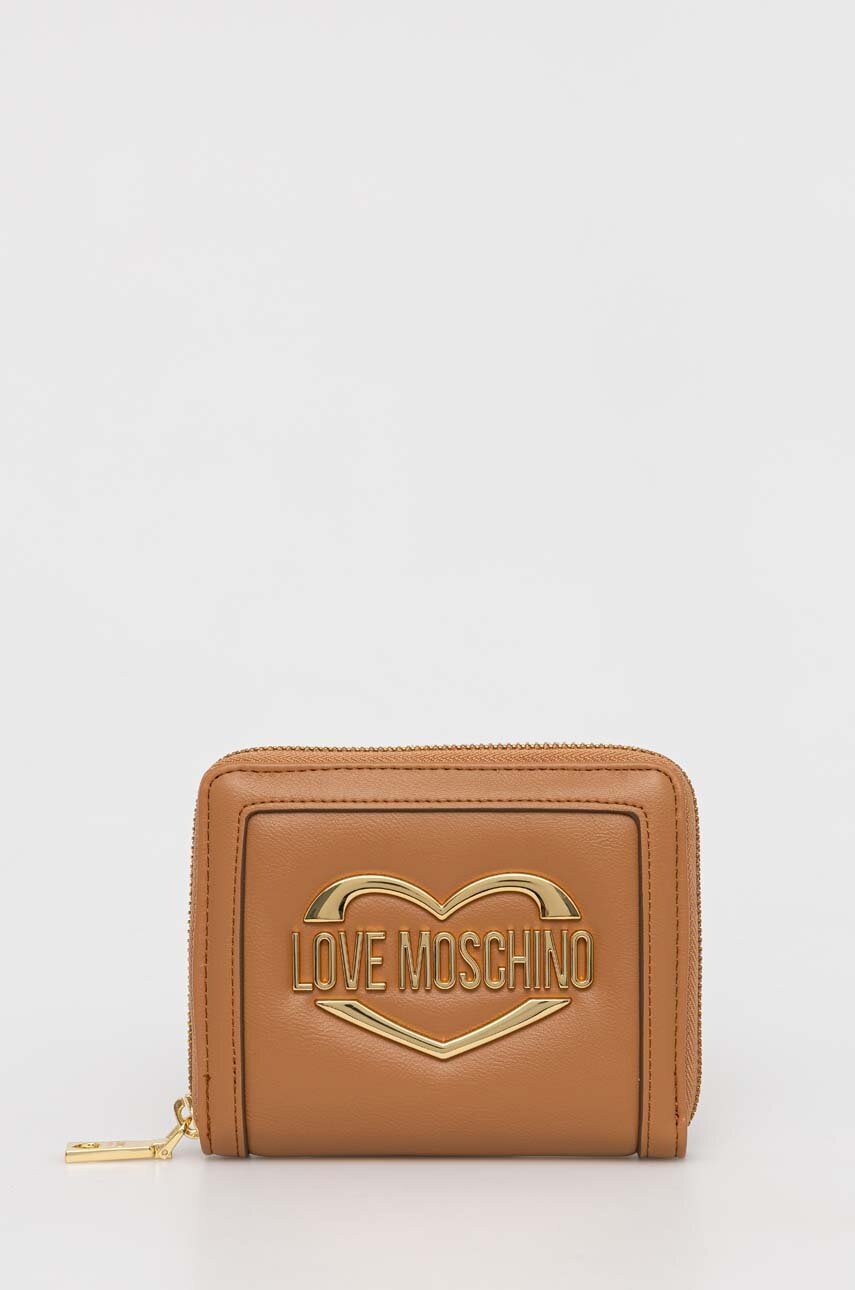

Кошелек Love Moschino женский цвет коричневый