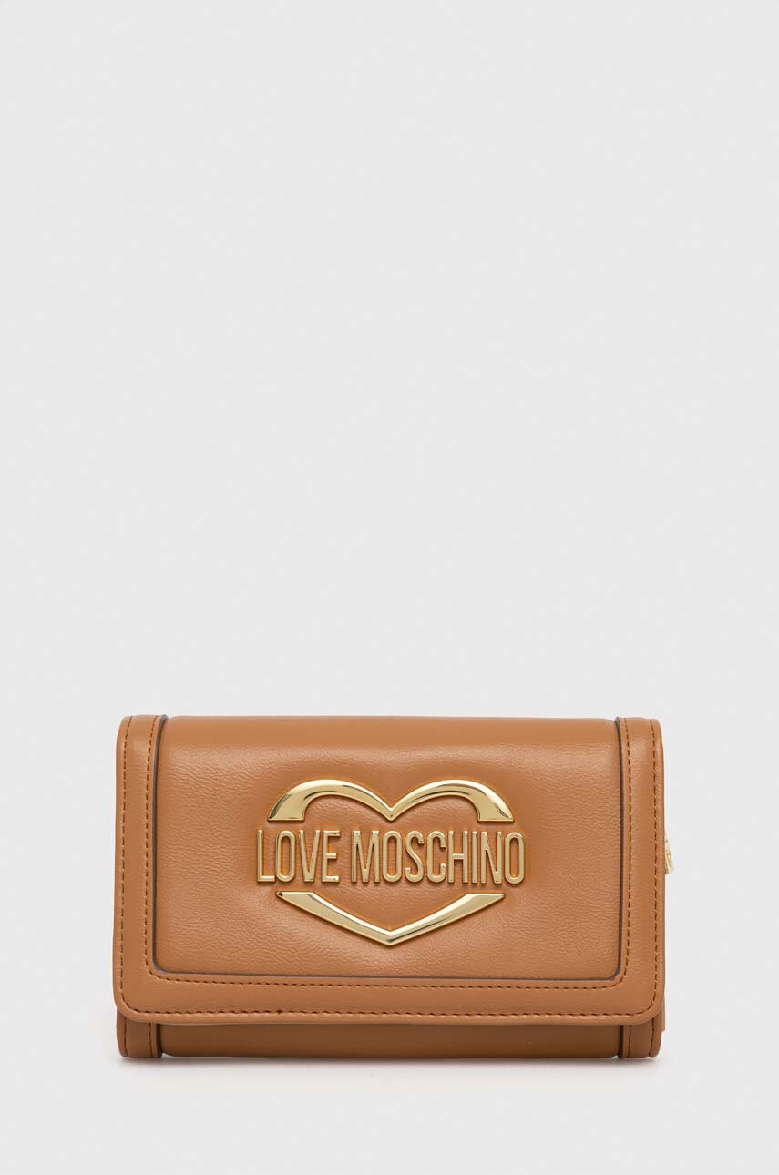 

Кошелек Love Moschino женский цвет коричневый