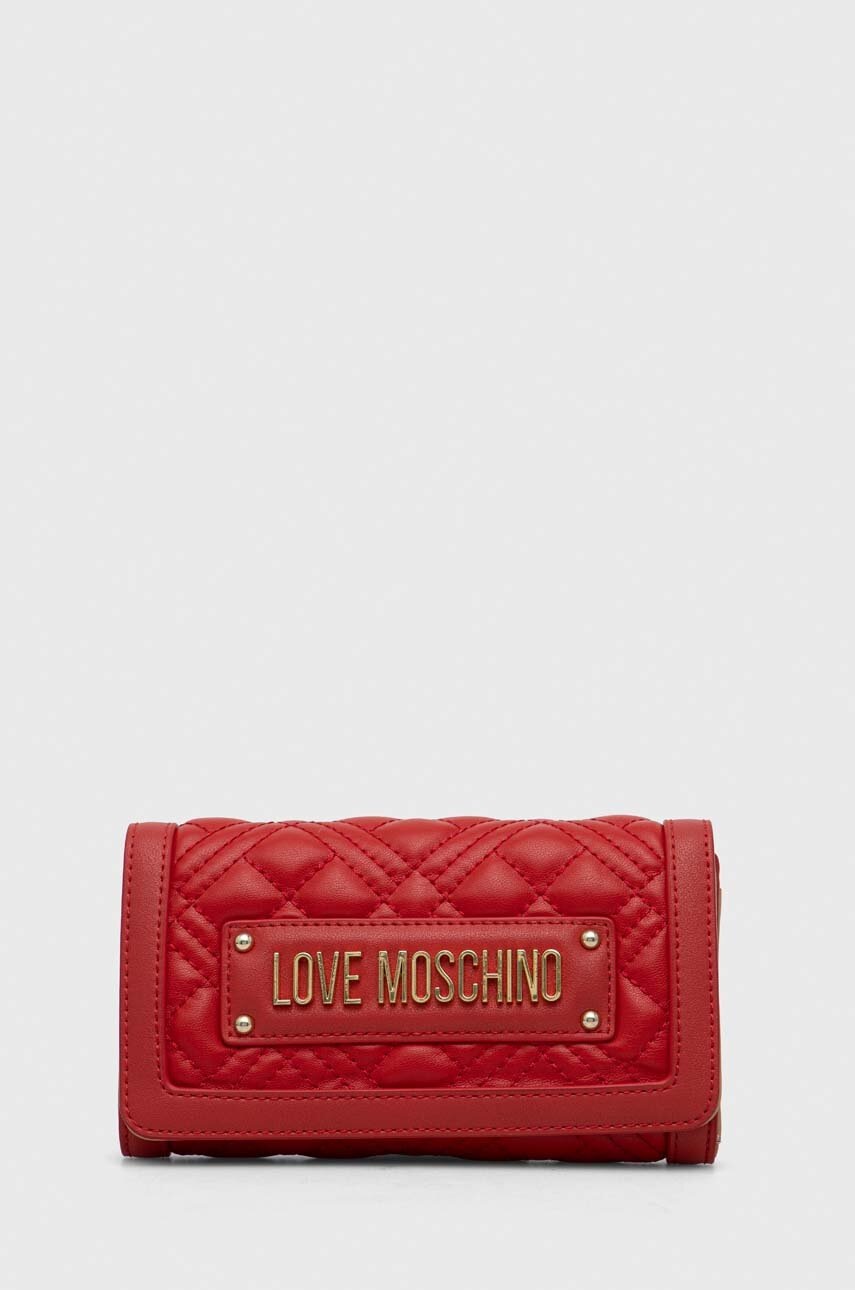 

Гаманець Love Moschino жіночий колір червоний