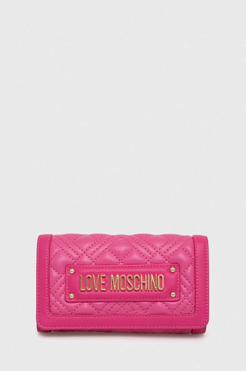 

Кошелек Love Moschino женский цвет розовый