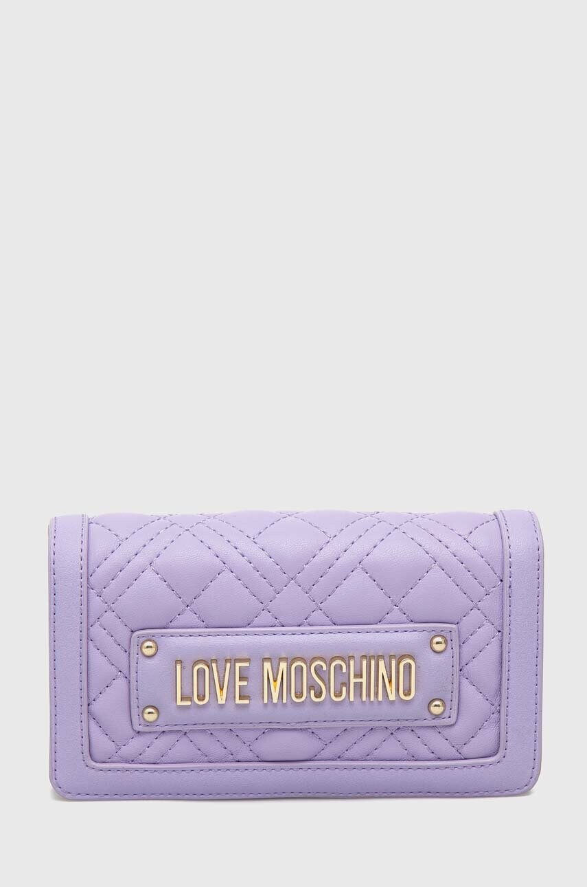 

Кошелек Love Moschino женский цвет фиолетовый