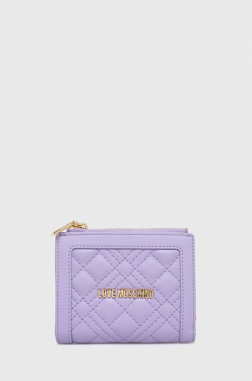

Портмоне Love Moschino дамски в лилаво, Виолетов