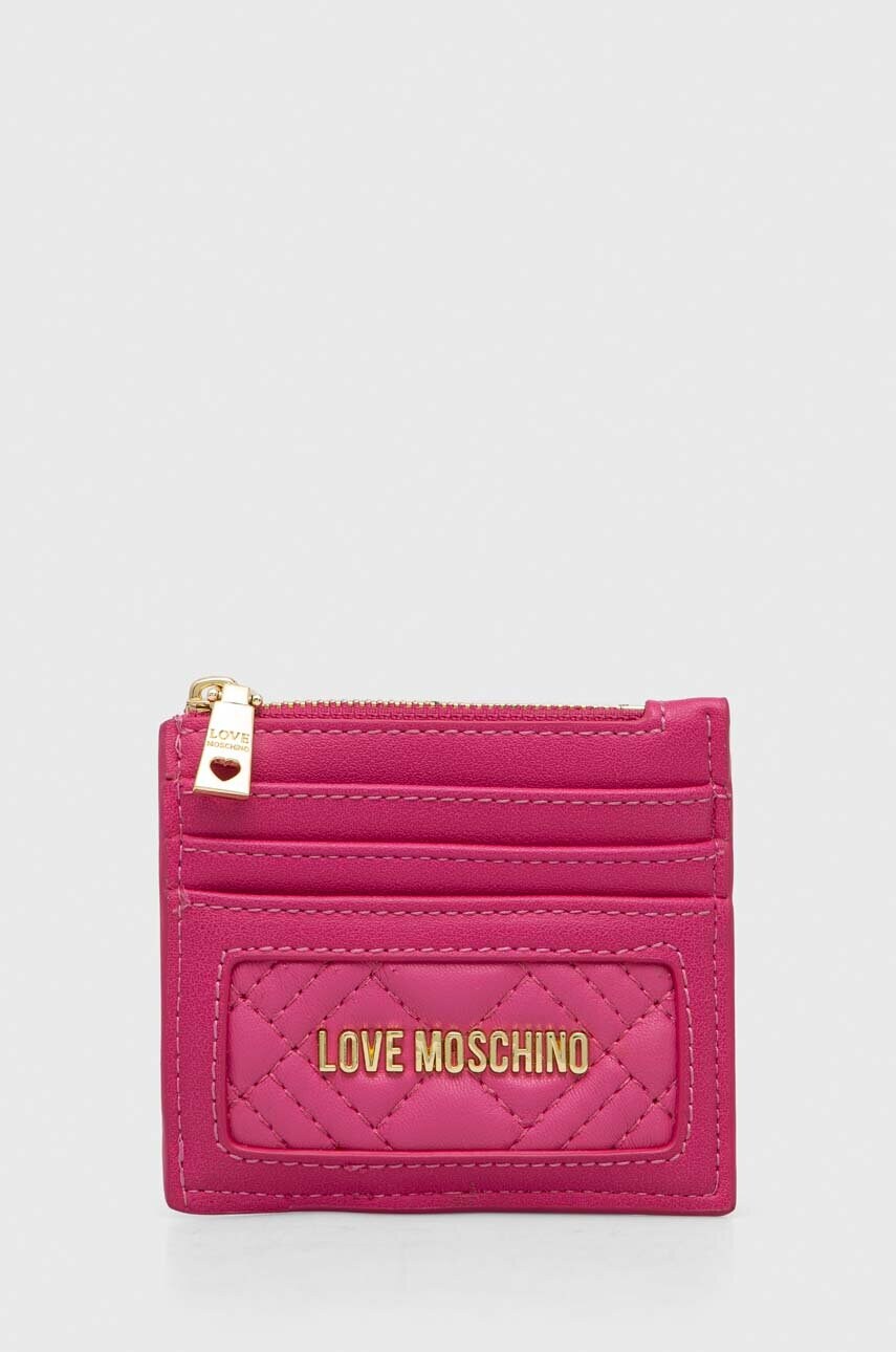 

Гаманець Love Moschino жіночий колір рожевий