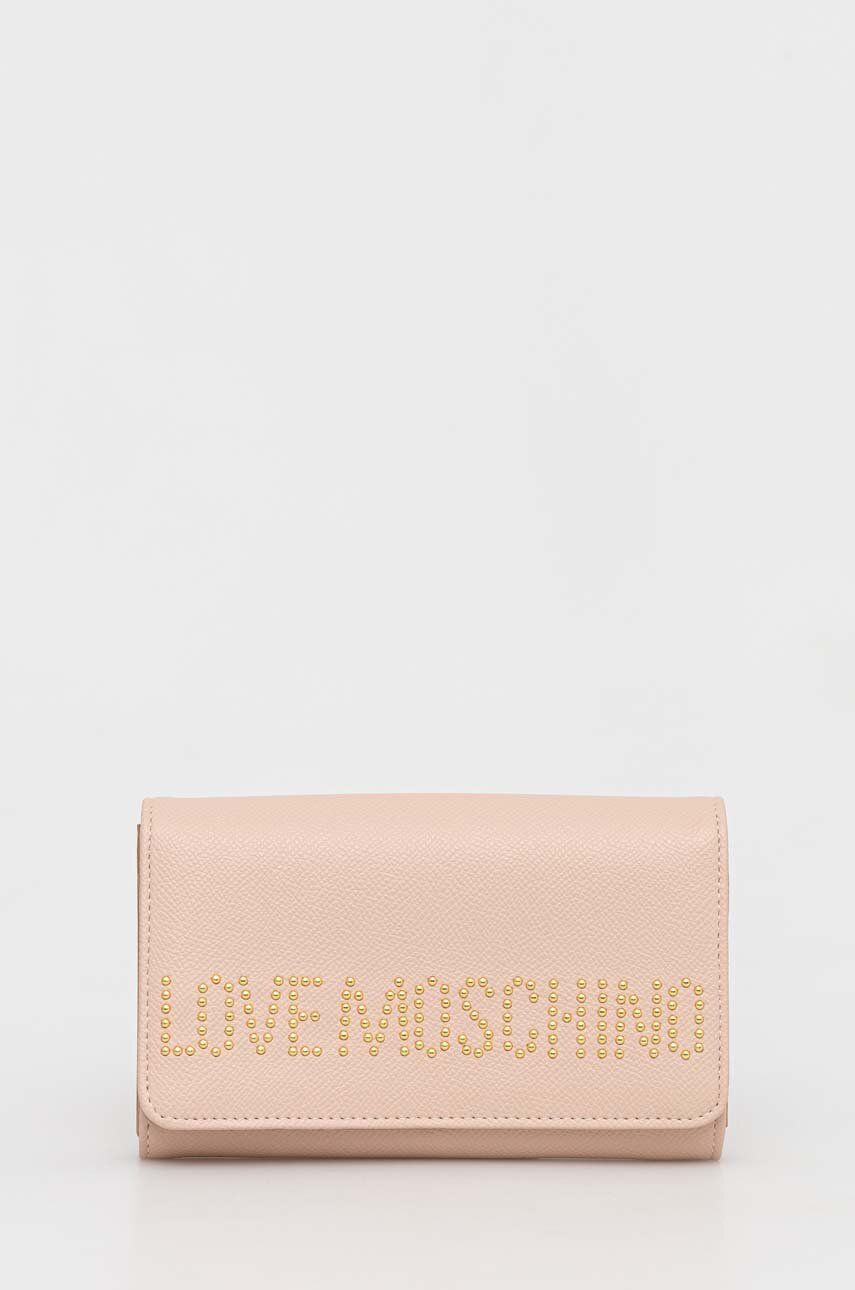 Love Moschino portofel femei, culoarea bej