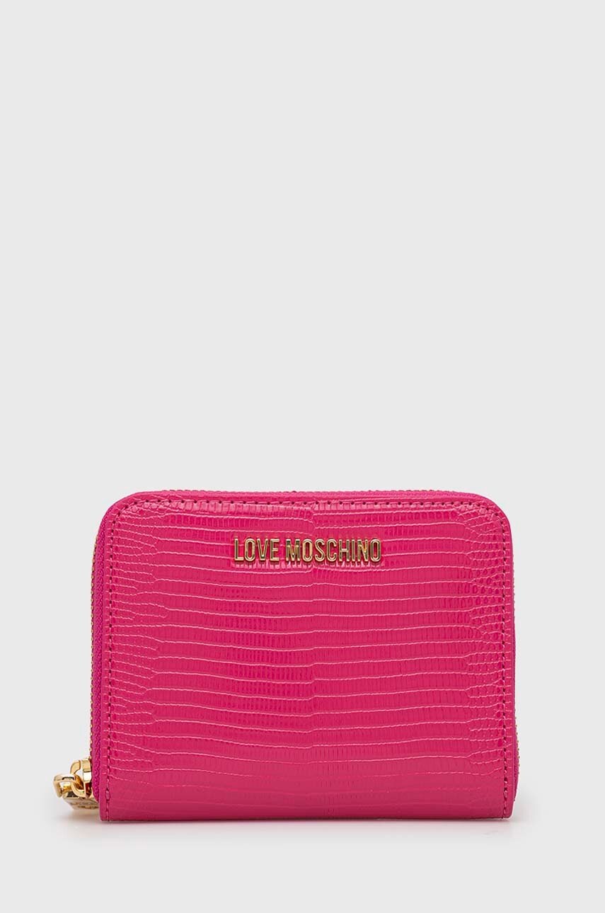 

Портмоне Love Moschino дамски в розово, Розов