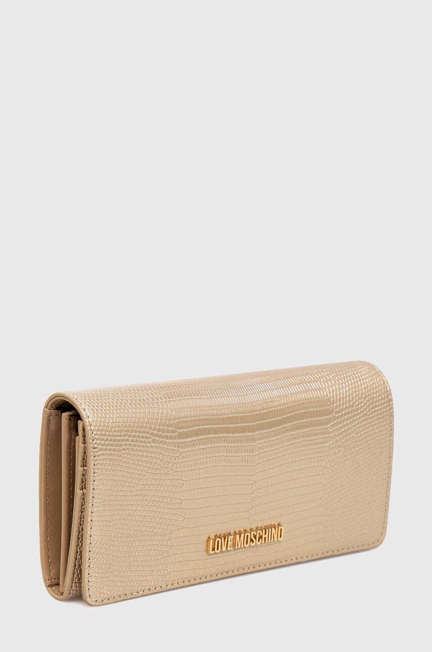 

Гаманець Love Moschino жіночий колір золотий