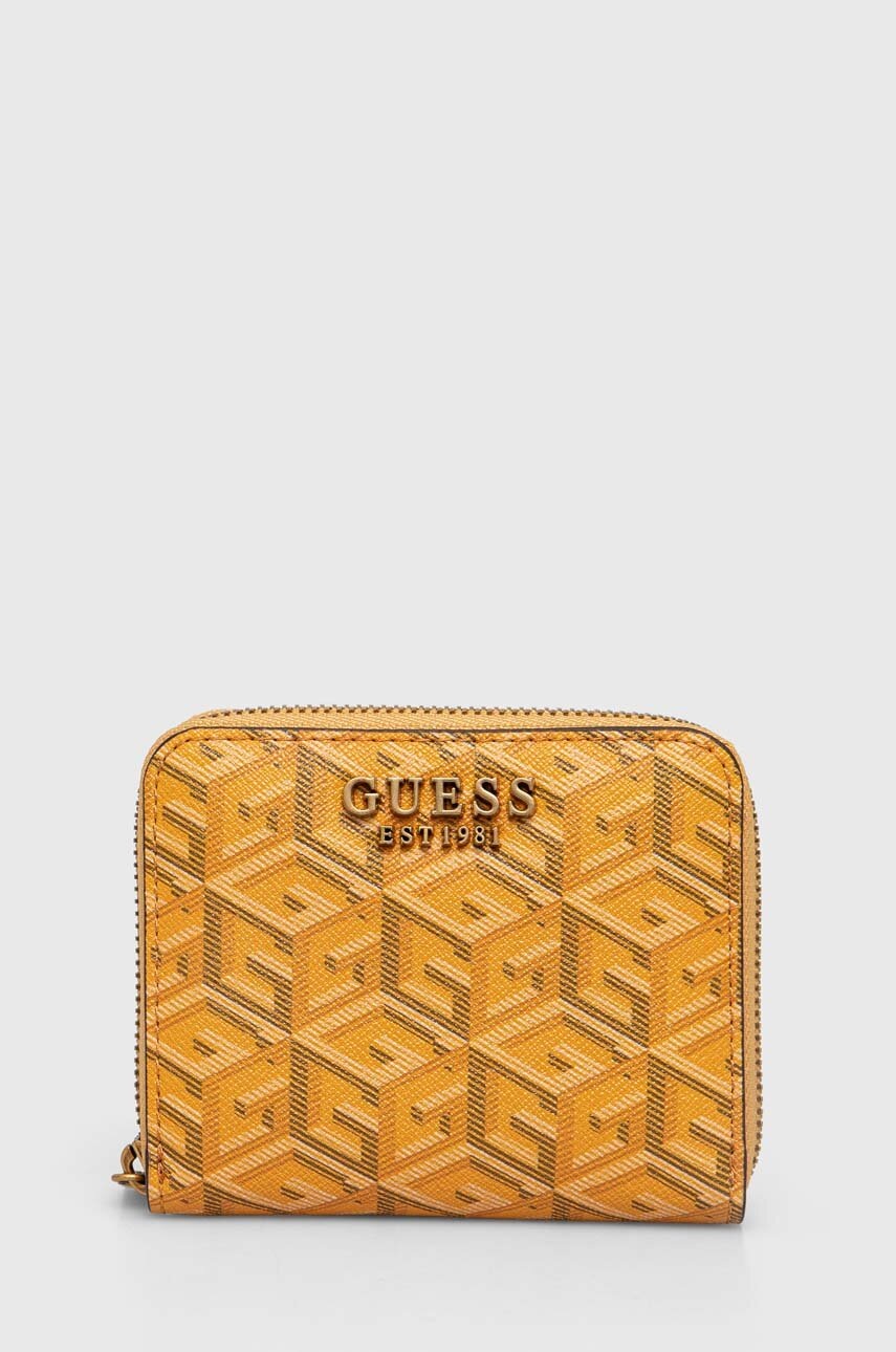 

Портмоне Guess дамски в черно, Жълт