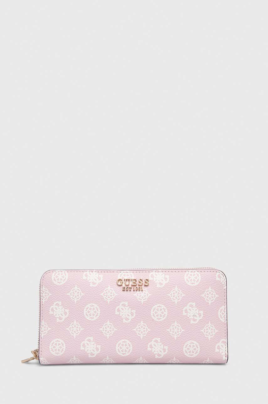 Peněženka Guess LAUREL růžová barva, SWPG85 00460
