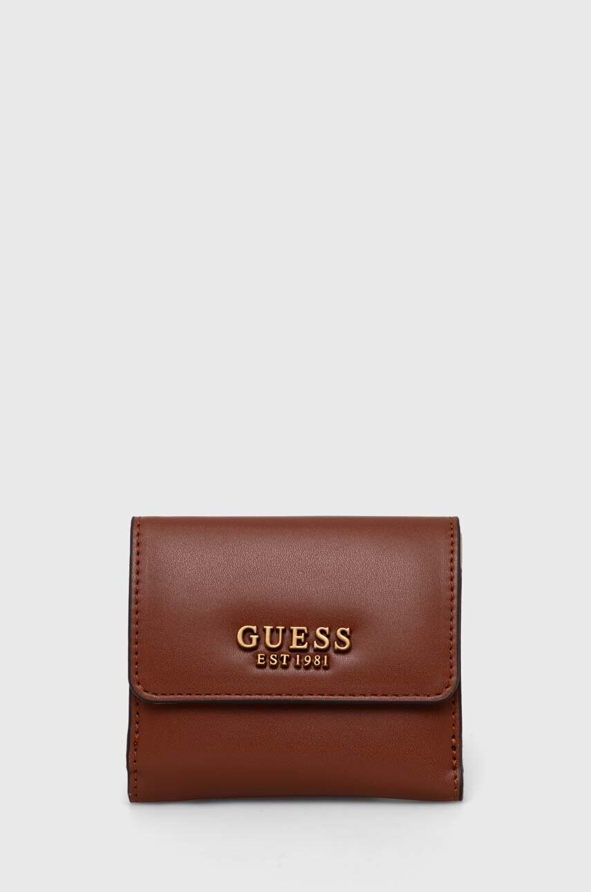 

Портмоне Guess дамски в кафяво, Кафяв