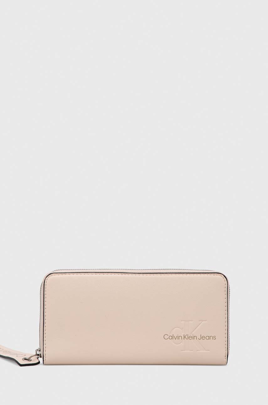 

Портфейл Calvin Klein Jeans дамски в розово, Розов