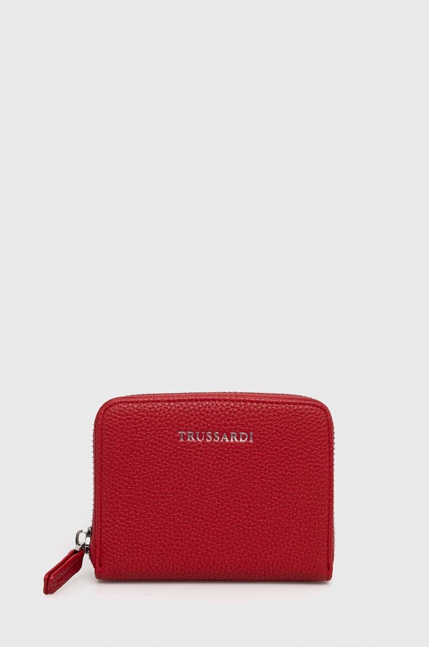 

Гаманець Trussardi жіночий колір червоний