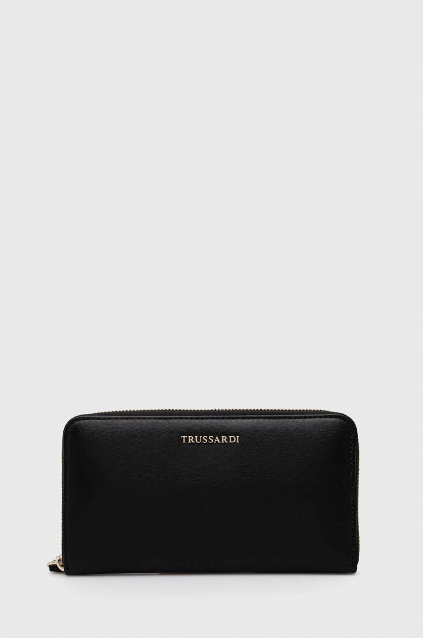 

Портмоне Trussardi дамски в черно, Черен