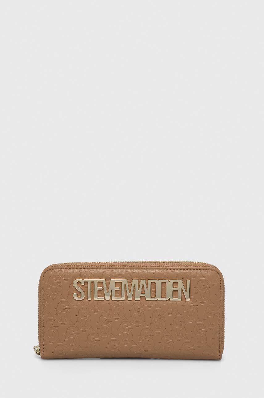 Steve Madden portofel Bink femei, culoarea maro, SM13000726