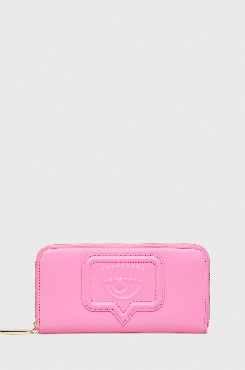 Chiara Ferragni portofel femei, culoarea roz