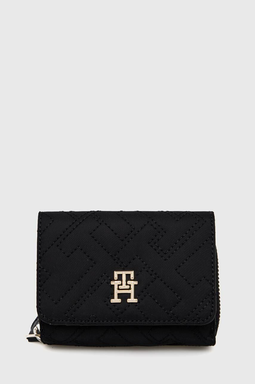 

Портфейл Tommy Hilfiger дамски в черно, Черен