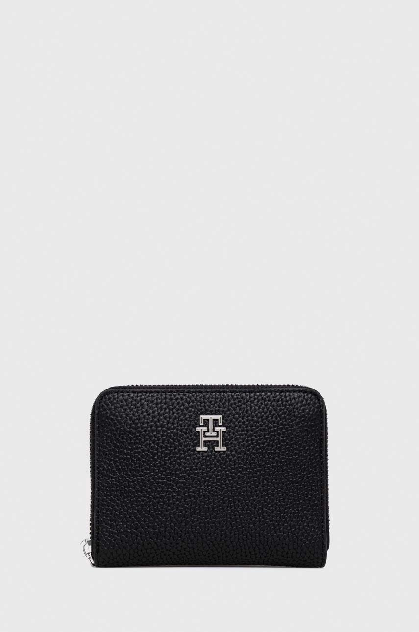 

Портфейл Tommy Hilfiger дамски в черно, Черен