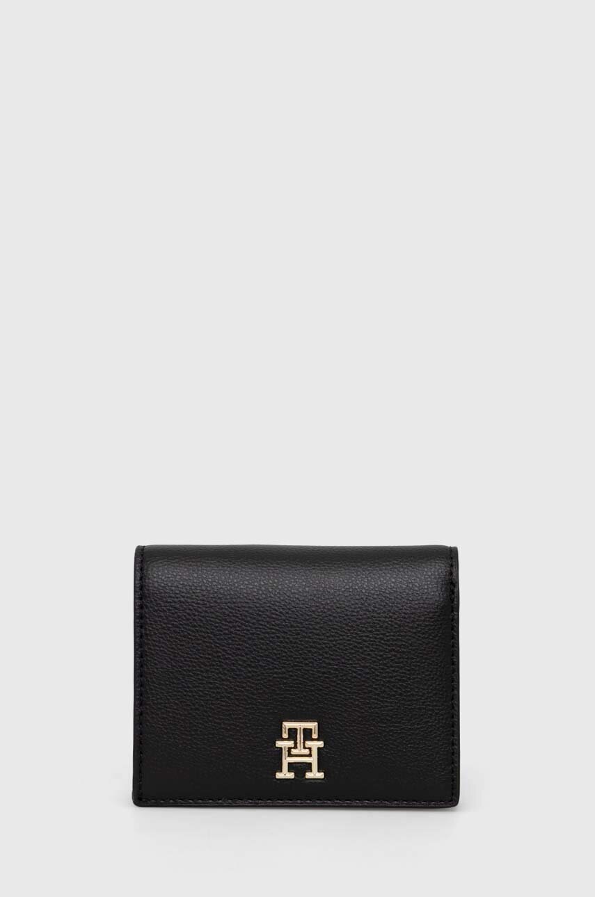 

Портмоне Tommy Hilfiger дамски в черно, Черен