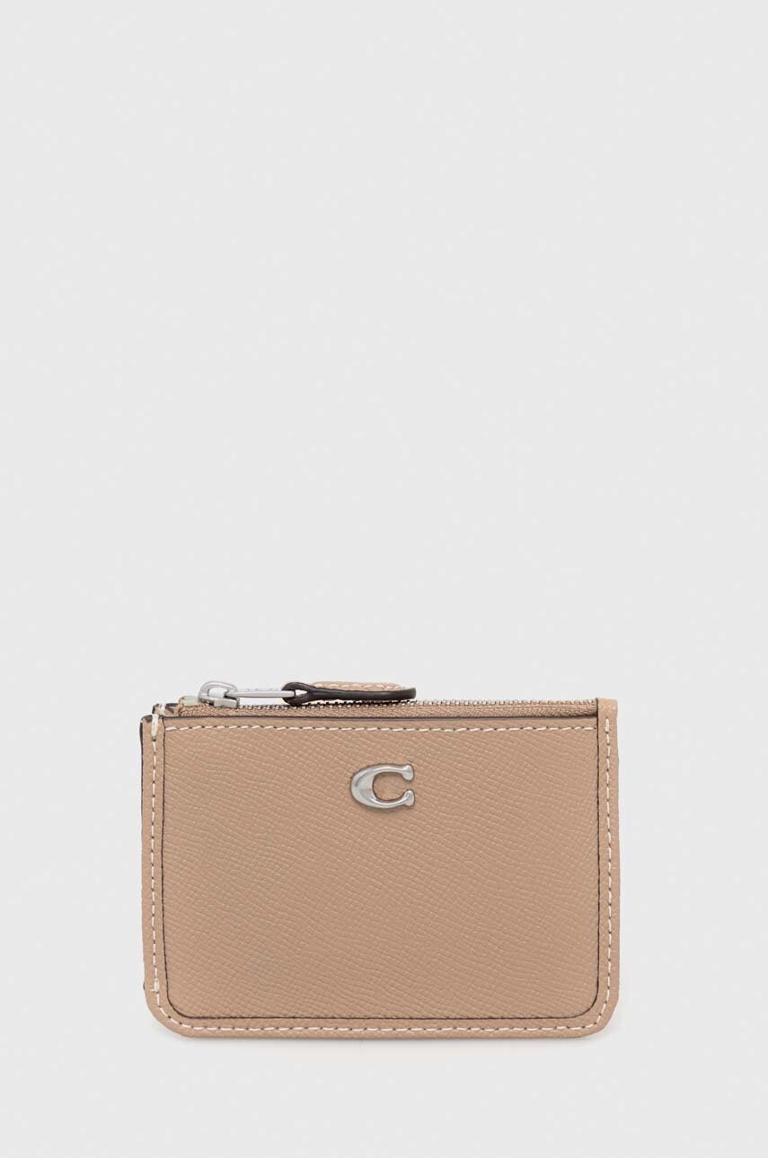 

Чехол на карты Coach цвет бежевый